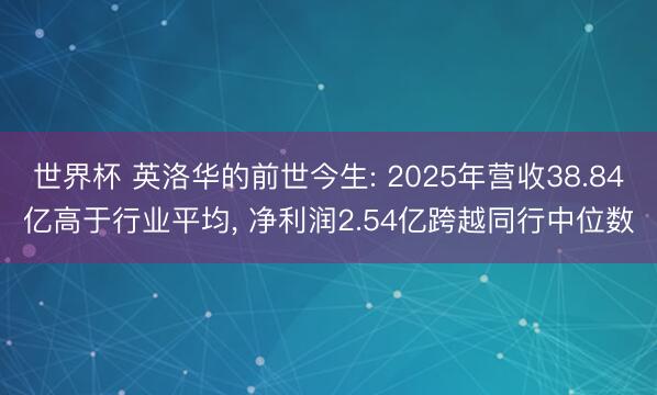 世界杯 英洛华的前世今生: 2025年营收38.84亿高于行业平均， 净利润2.54亿跨越同行中位数