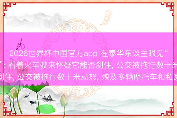 2026世界杯中国官方app 在泰华东谈主眼见“火车撞公交致8死32伤”: 看着火车驶来怀疑它能否刹住， 公交被拖行数十米动怒， 殃及多辆摩托车和私家车