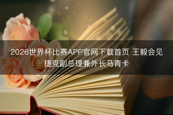 2026世界杯比赛APP官网下载首页 王毅会见捷克副总理兼外长马青卡
